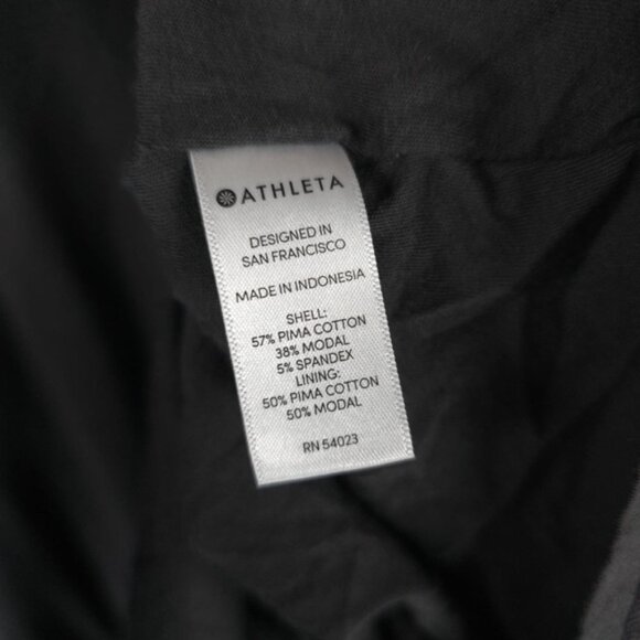 ATHLETA PIMA COTTON Blend Carefree Long Sleeve Ruched Side Sheath Dress SMALL - Picture 10 of 11